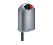 P. Henkel Abfallbehälter Danto70intra für den öffentlichen Raum Freisteller