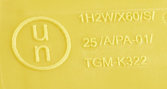 UN-Zertifizierung nach UN 3291 auf ClinicBOXX® Sammelbehälter für medizinische Abfälle und Gefahrgut