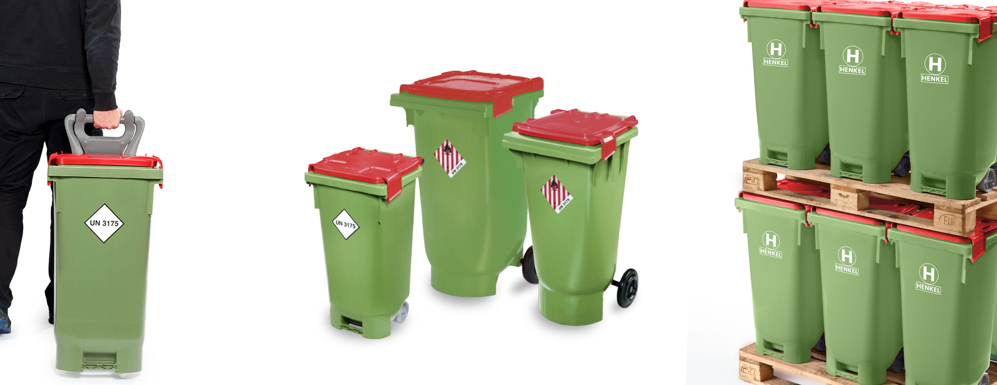 P. Henkel Header Gefahrgutbehälter UNBOXX Neu 60 Liter Behälter