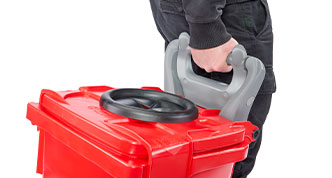 Conteneur pour matières dangereuses P. Henkel UNBOXXaero60 avec poignée de rallonge en option