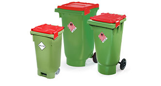 Conteneurs pour matières dangereuses P. Henkel verts UN-BOXX 60 l, 120 l et 200 l
